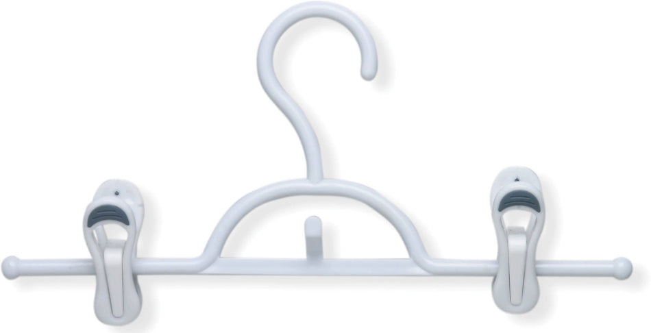 Honey Can Do Plastic Clothes Hangers, White, 12/Pack