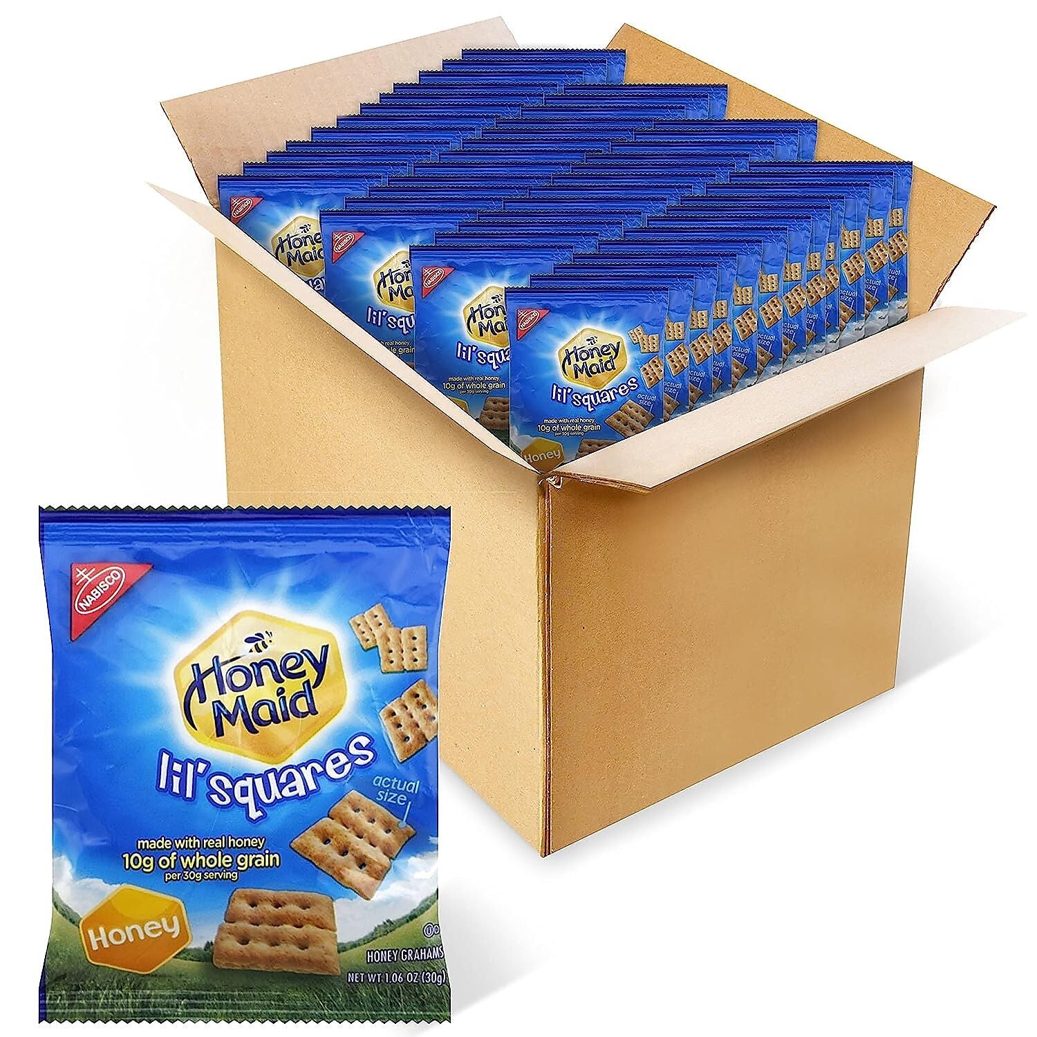 Honey Maid Honey Graham Crackers, 1.06 oz., 72/Carton