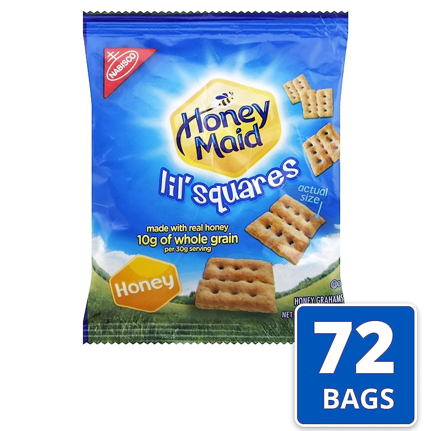 Honey Maid Honey Graham Crackers, 1.06 oz., 72/Carton
