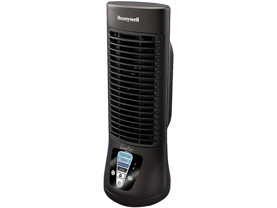 Honeywell QuietSet 12.99"H 4-Speed Tower Fan, Black