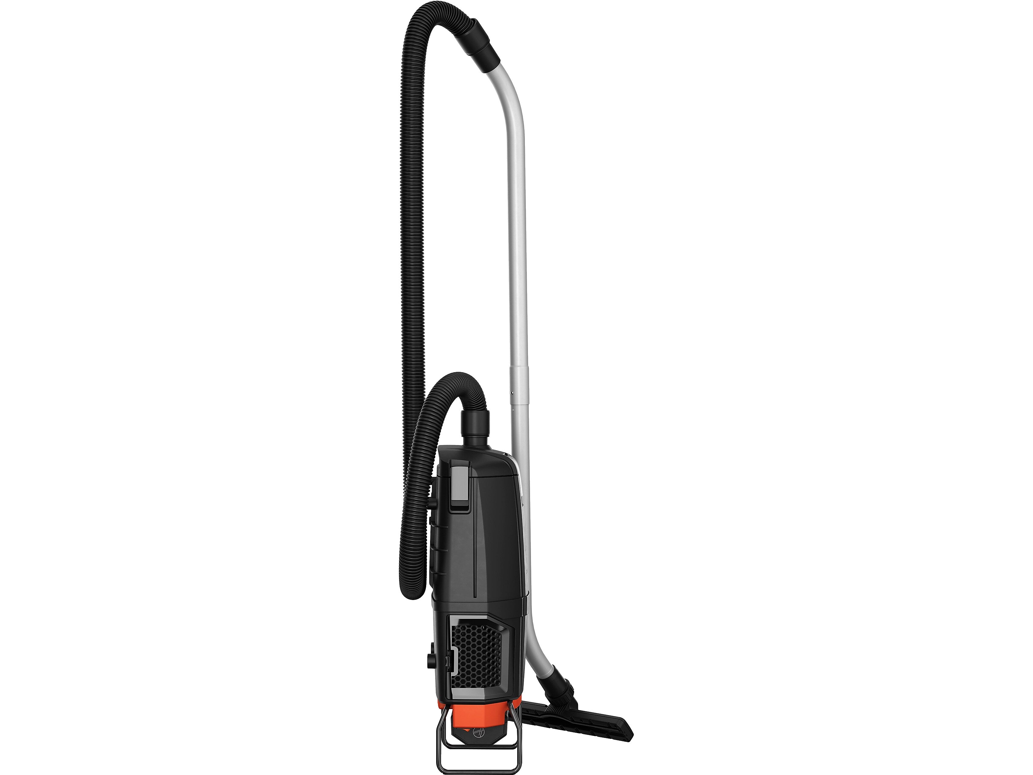 Hoover Commercial Cordless Backpack Vacuum, Black/Orange