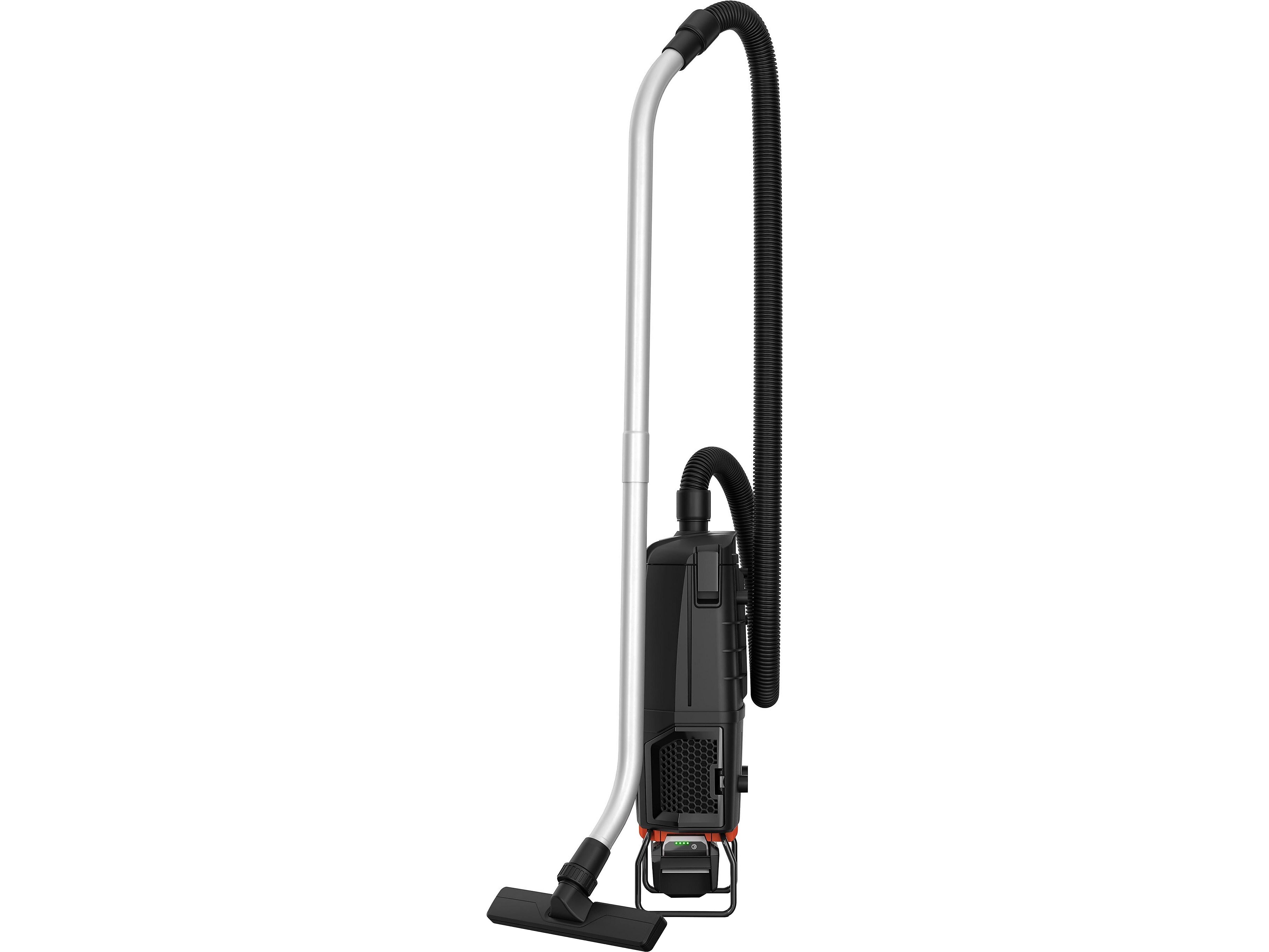 Hoover Commercial Cordless Backpack Vacuum, Black/Red