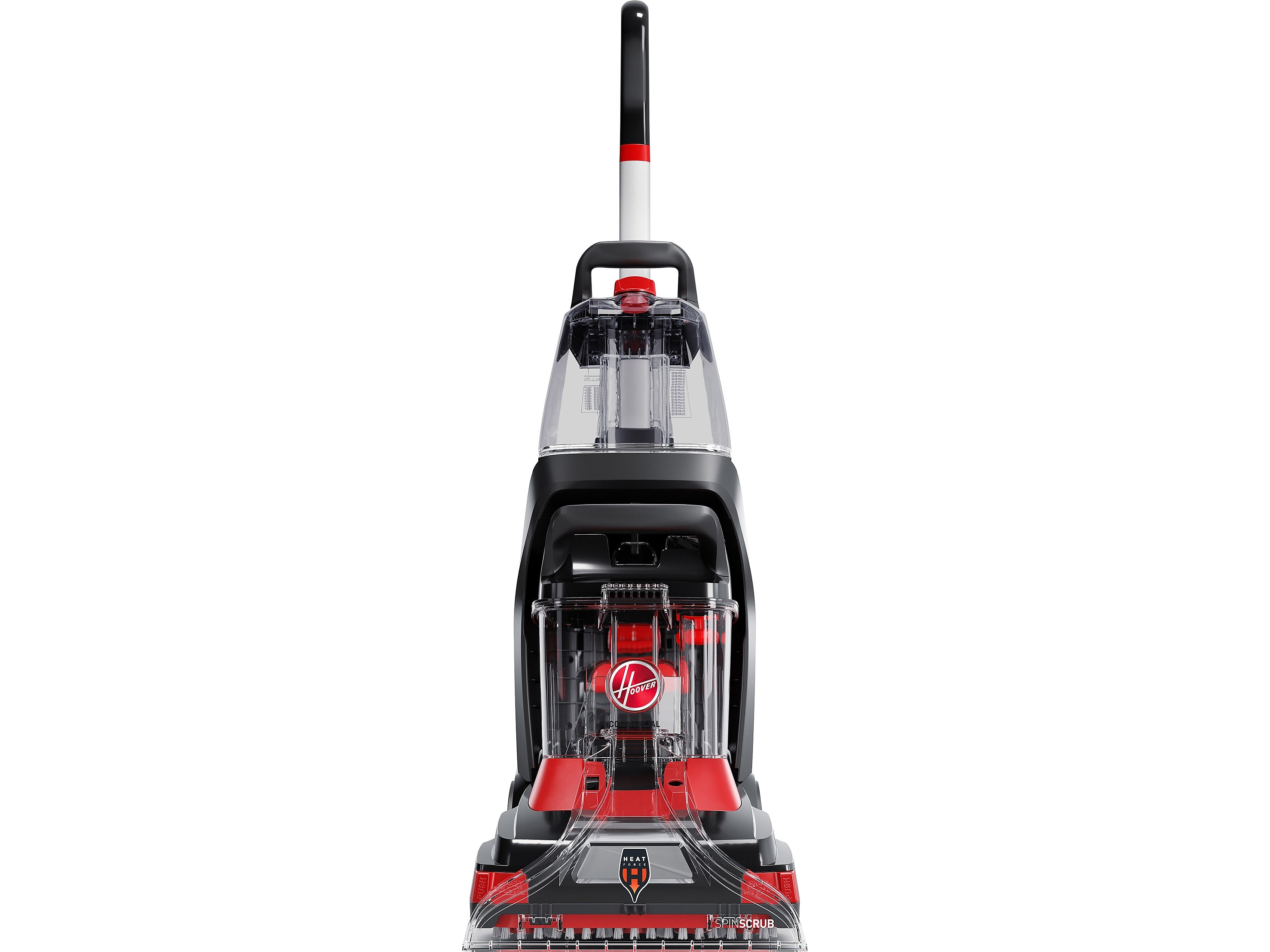 Hoover Commercial PowerScrub Spot Cleaner Vacuum, Bagless, Black/Red