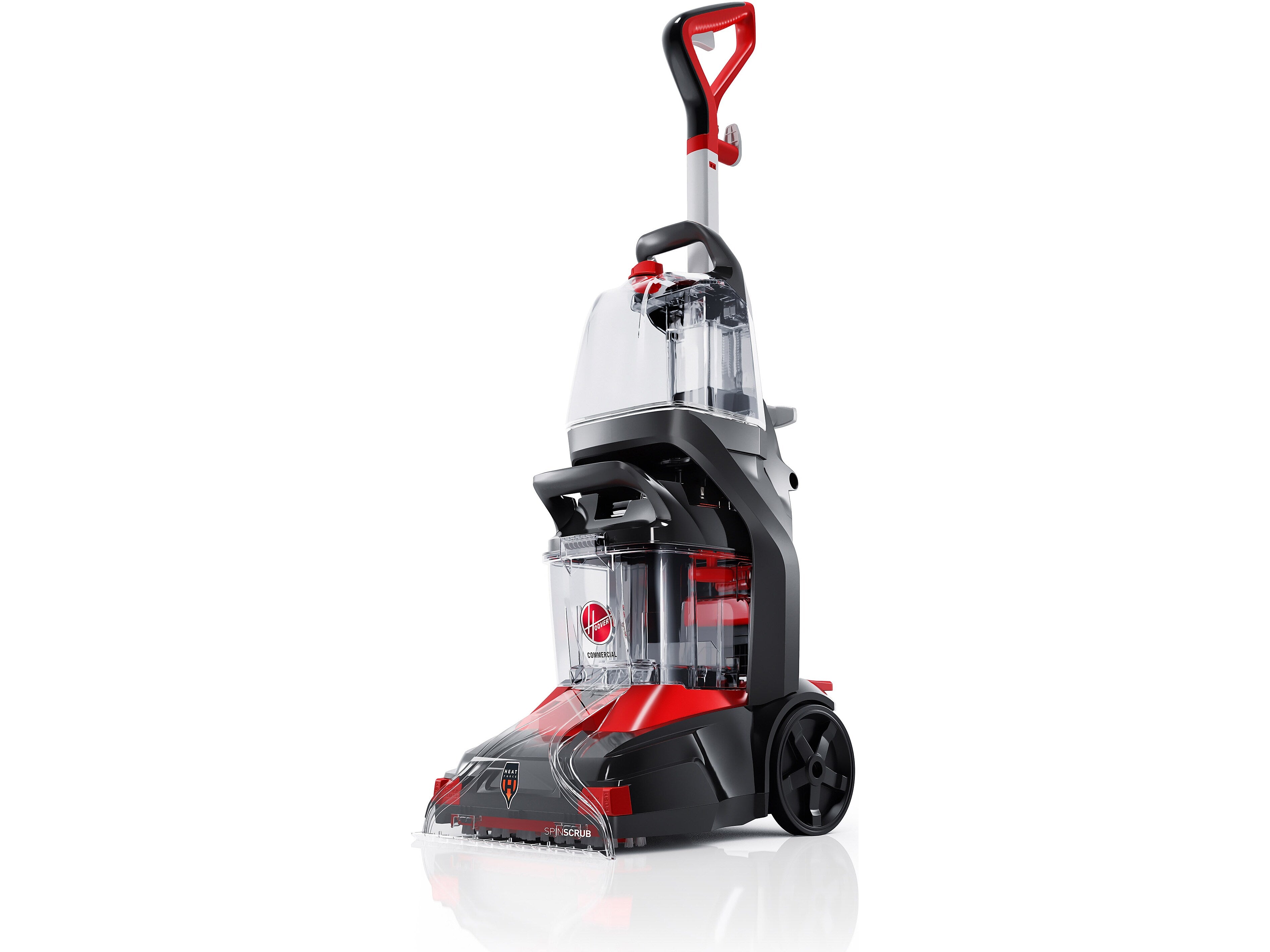 Hoover Commercial PowerScrub Spot Cleaner Vacuum, Bagless, Black/Red