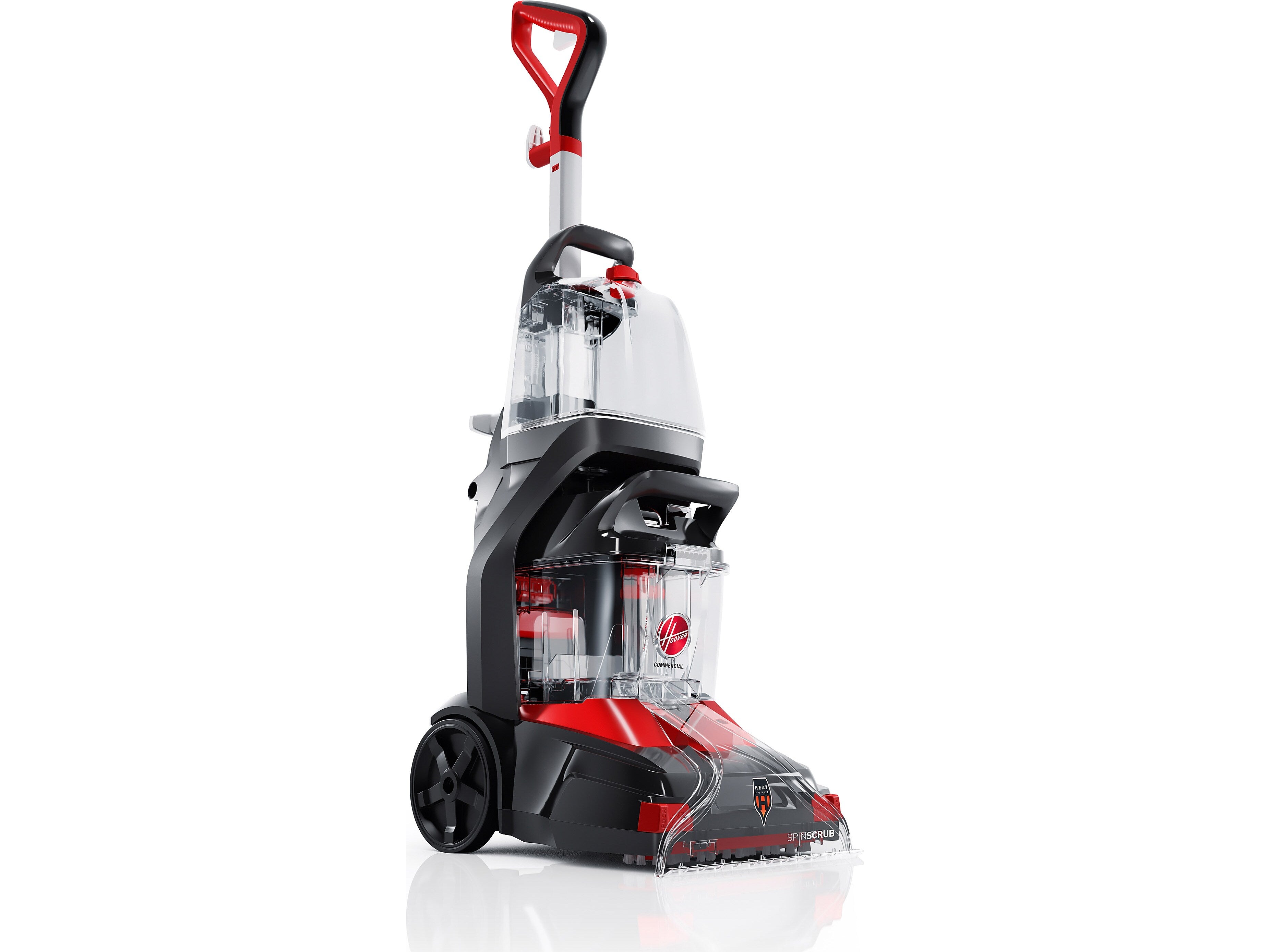 Hoover Commercial PowerScrub Spot Cleaner Vacuum, Bagless, Black/Red
