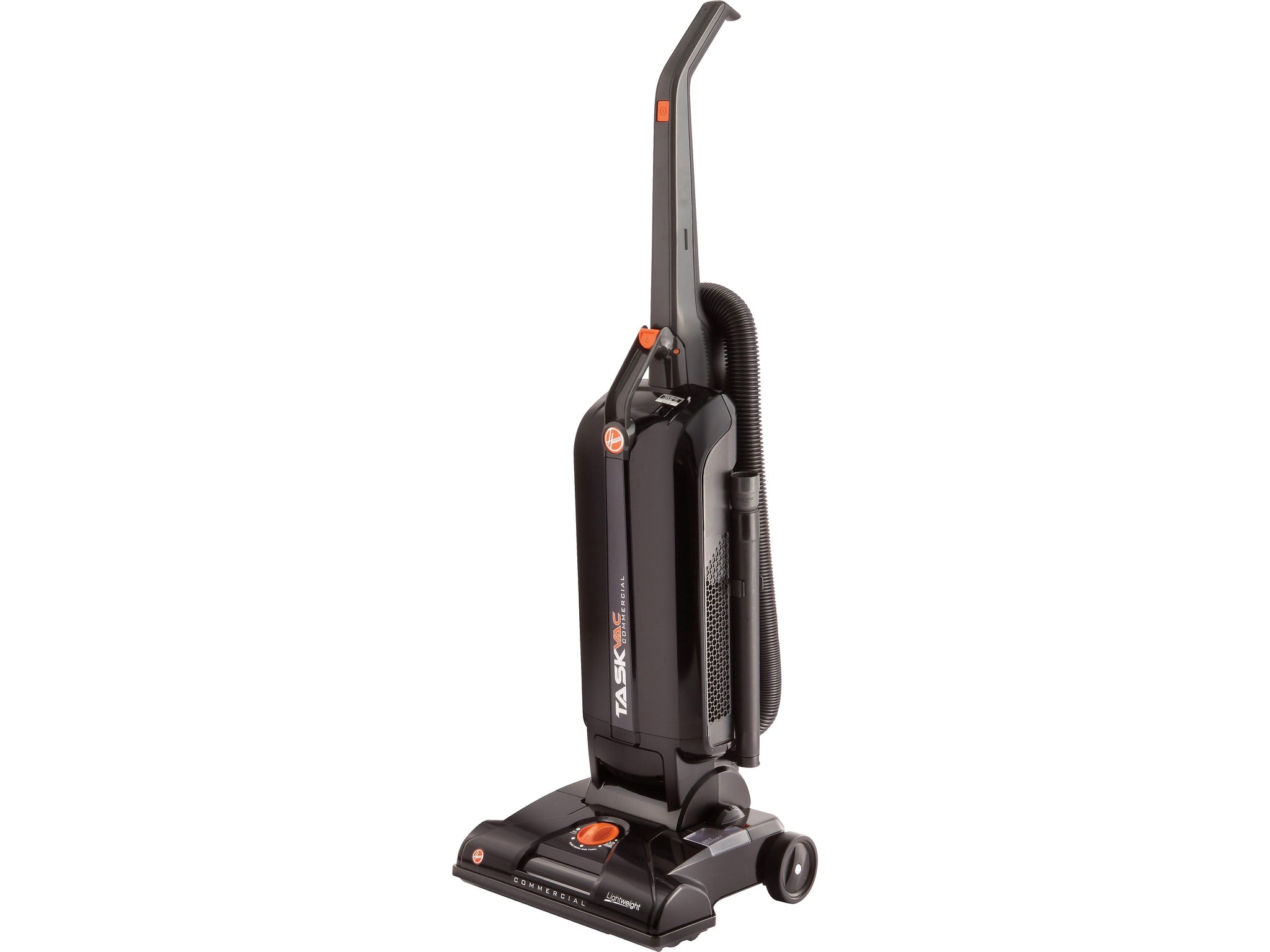 Hoover Commercial TaskVac Hard Bag Upright Vacuum, Black/Orange
