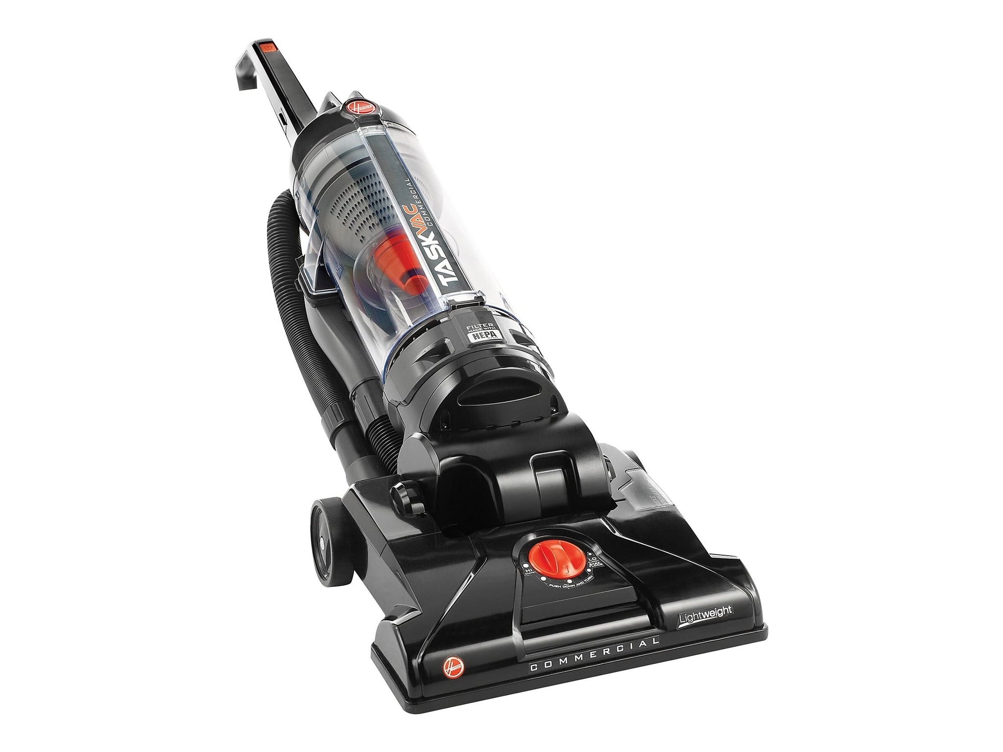 Hoover Commercial TaskVac Upright Bagless Vacuum, Black