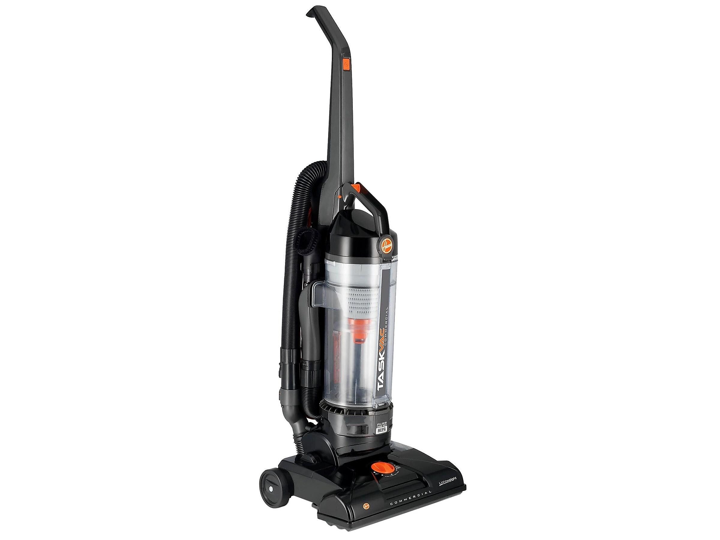 Hoover Commercial TaskVac Upright Bagless Vacuum, Black