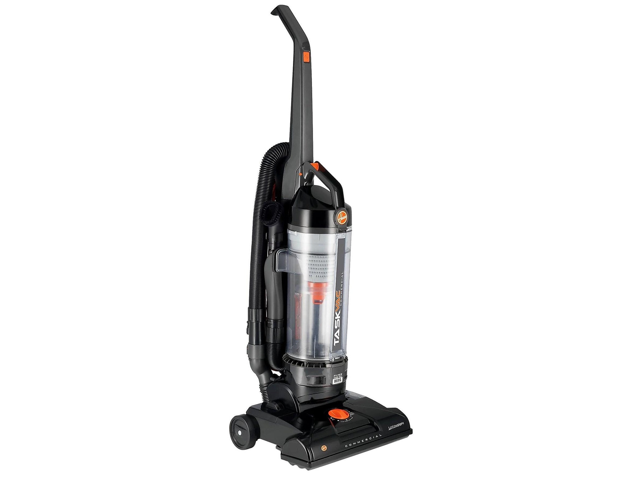 Hoover Commercial TaskVac Upright Bagless Vacuum, Black