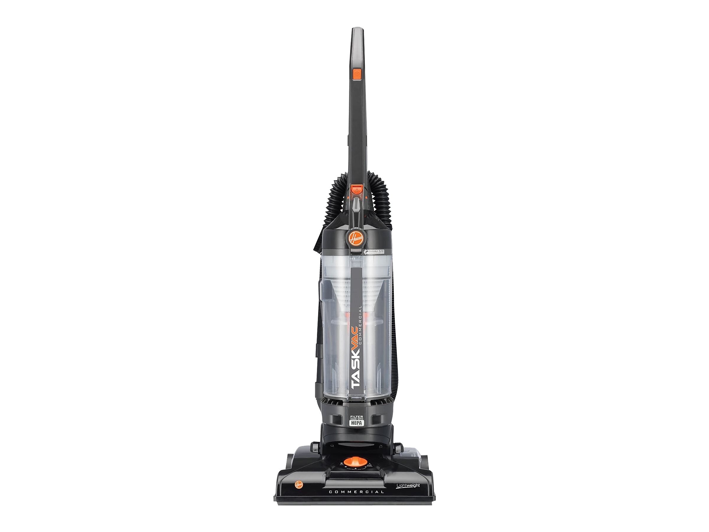 Hoover Commercial TaskVac Upright Bagless Vacuum, Black