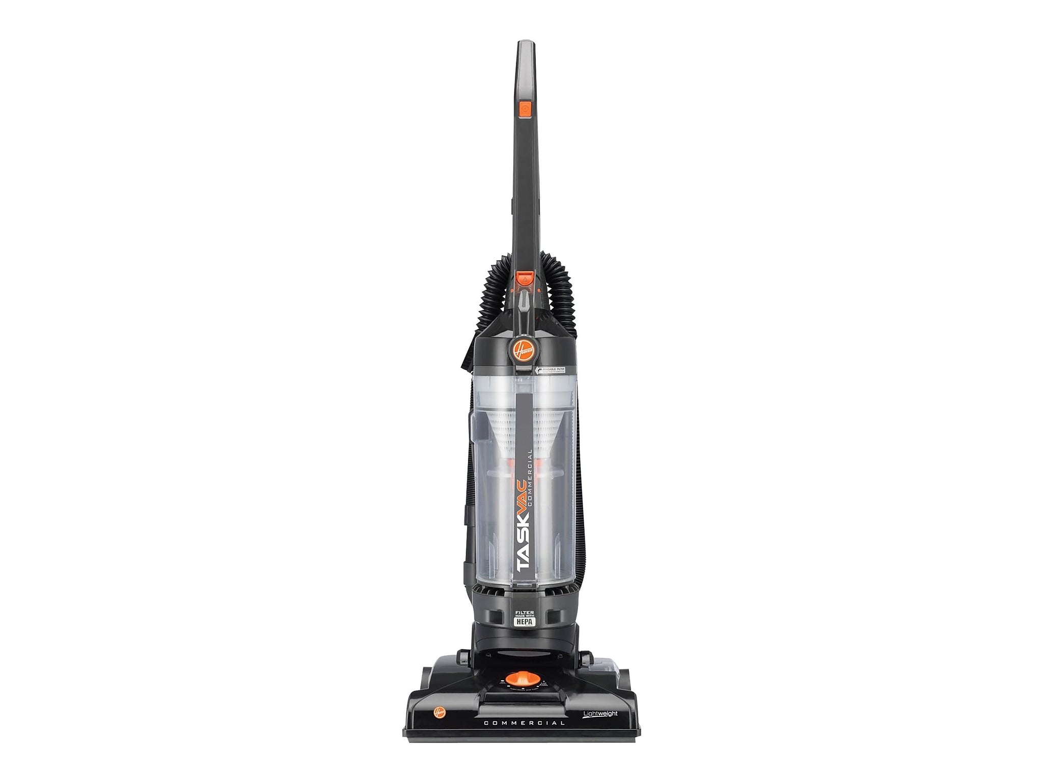 Hoover Commercial TaskVac Upright Bagless Vacuum, Black