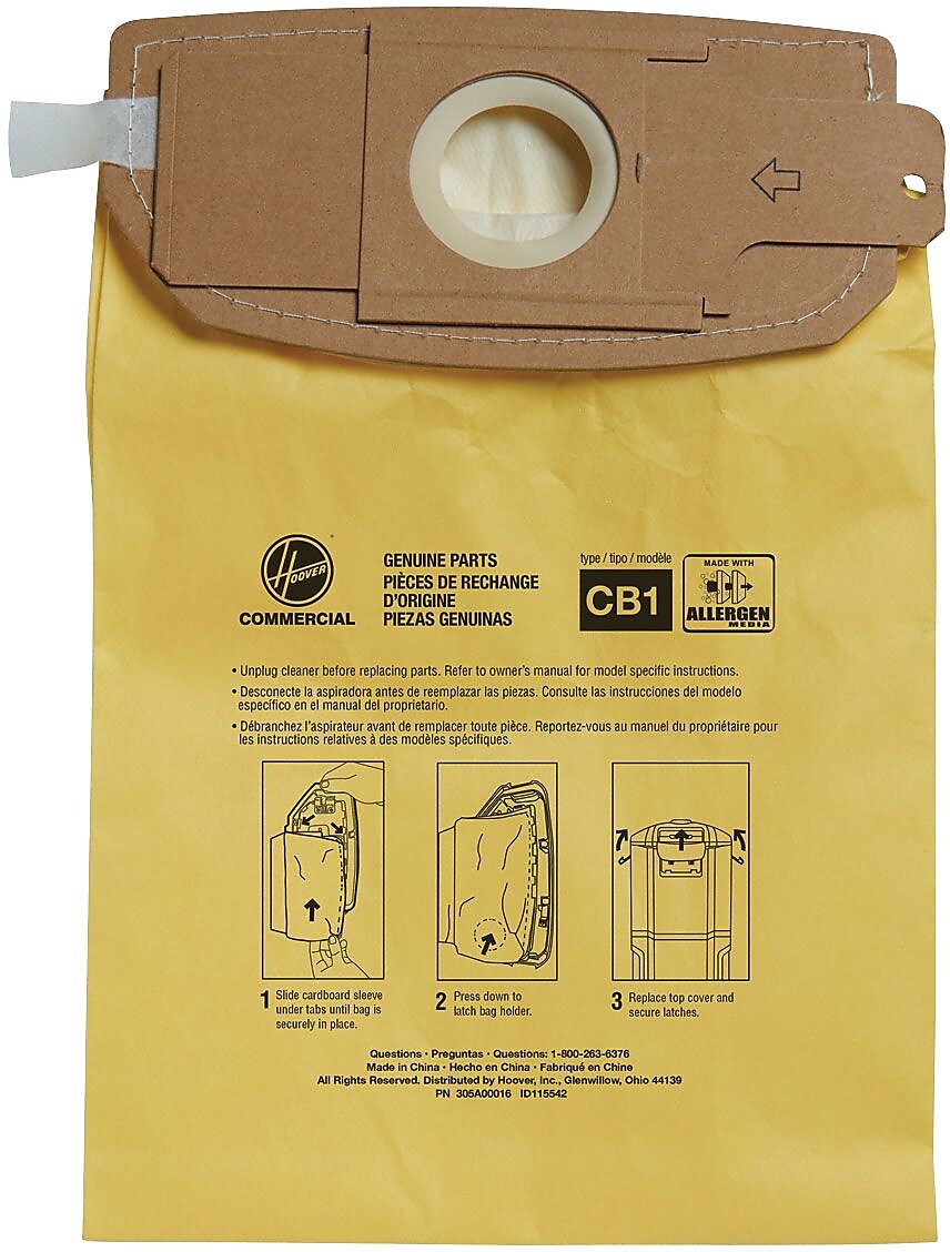 Hoover® HushTone Backpack Vacuum Disposable Bags
