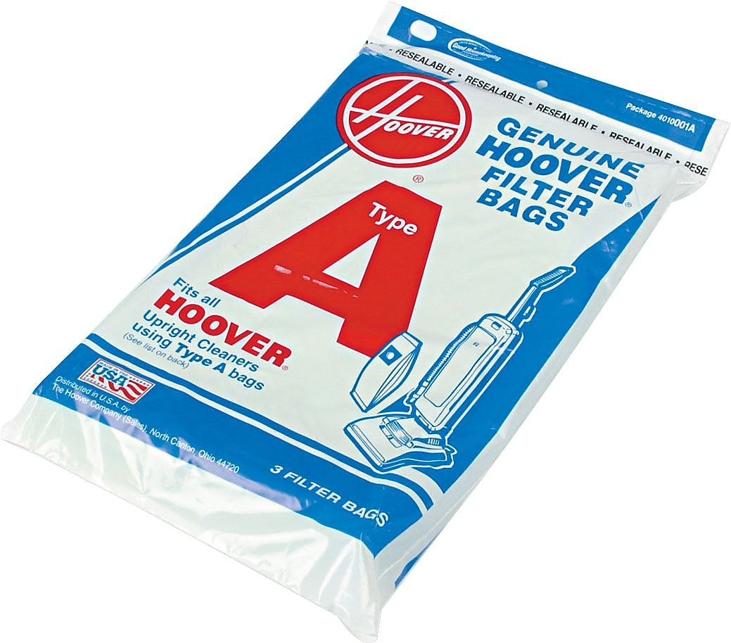Hoover® Replacement Disposable Vacuum Bags, White, 3/Pk