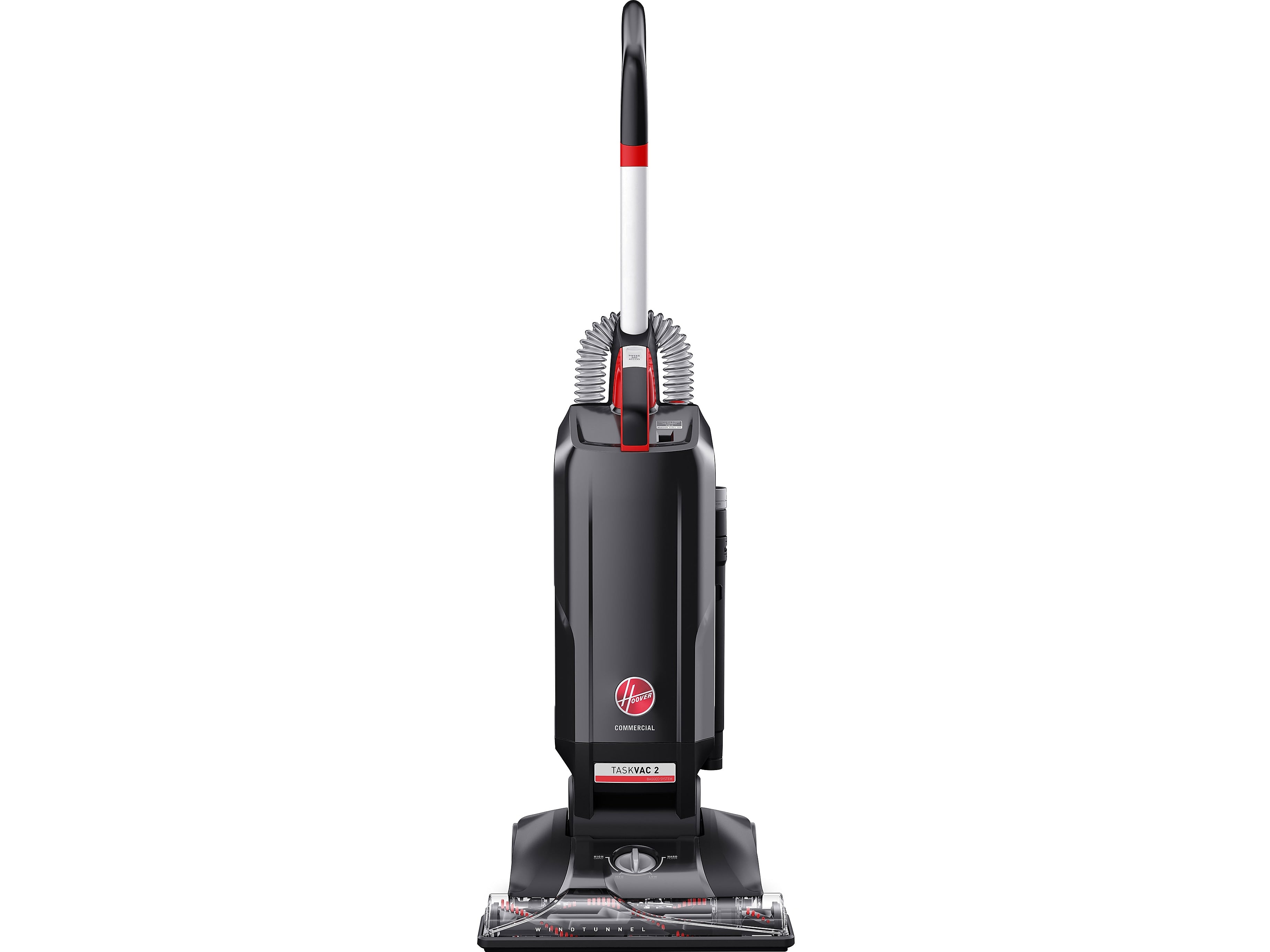 Hoover TaskVac 2 Upright Vacuum, Black/Red