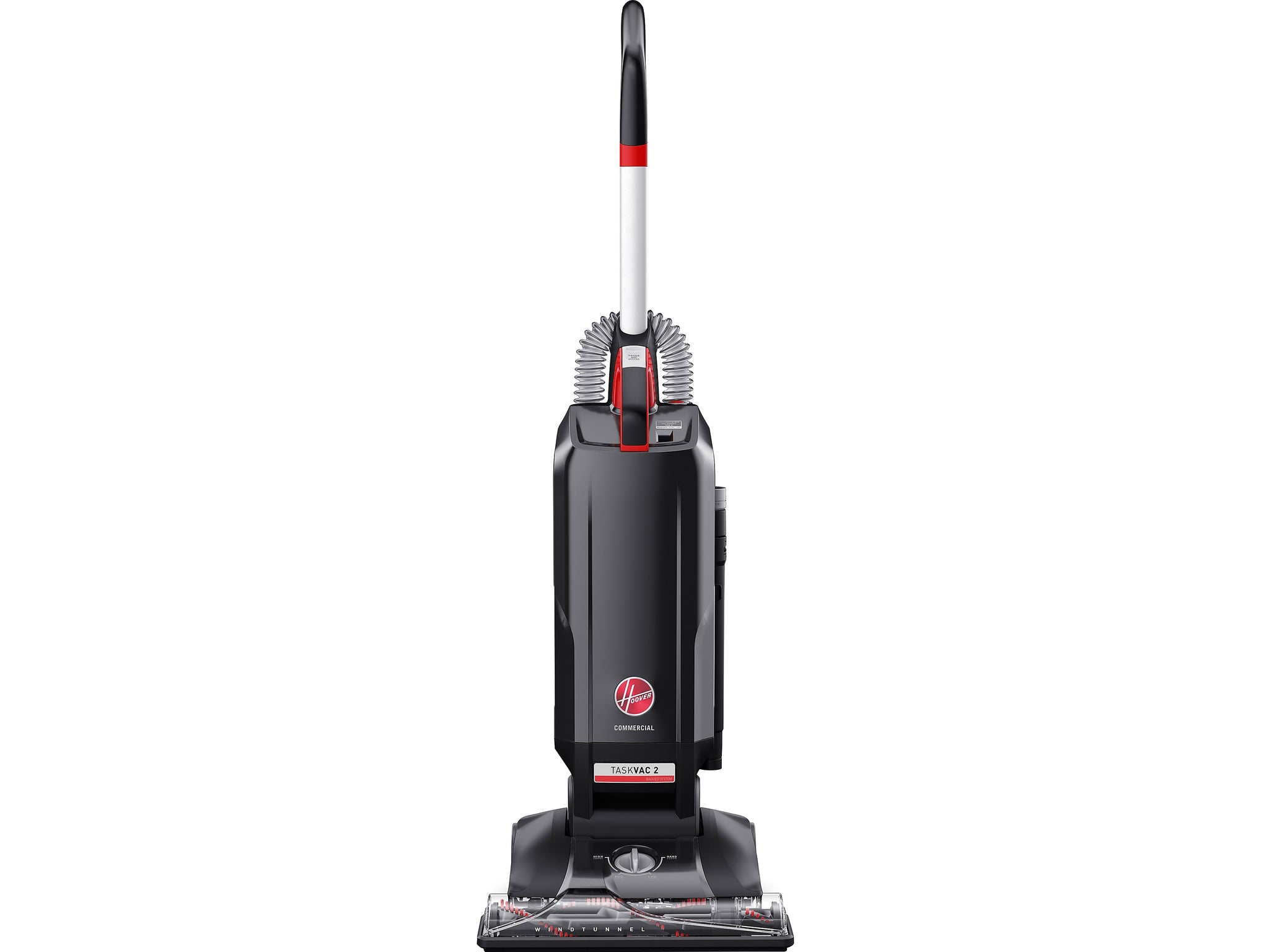 Hoover TaskVac 2 Upright Vacuum, Black/Red
