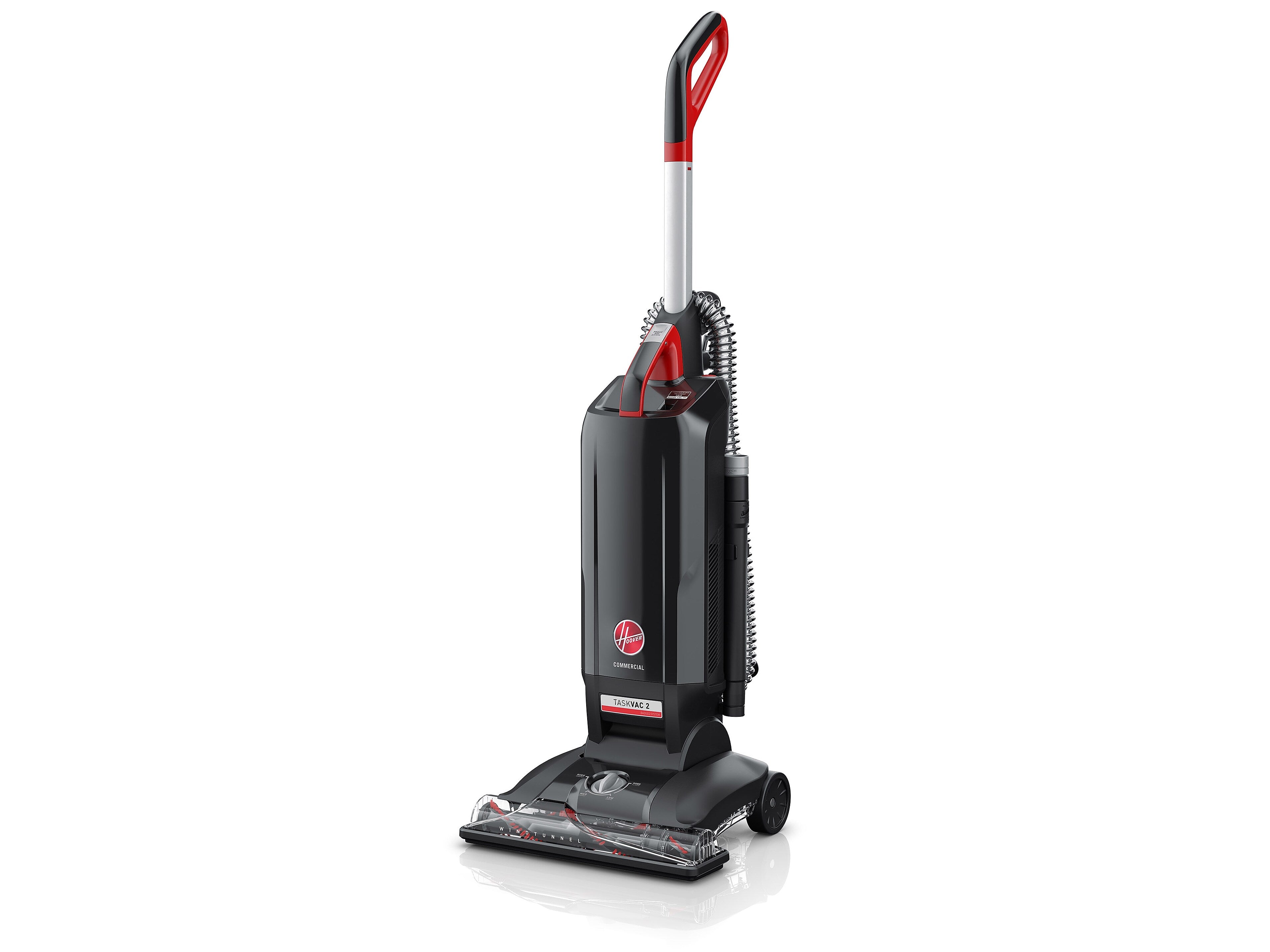 Hoover TaskVac 2 Upright Vacuum, Black/Red
