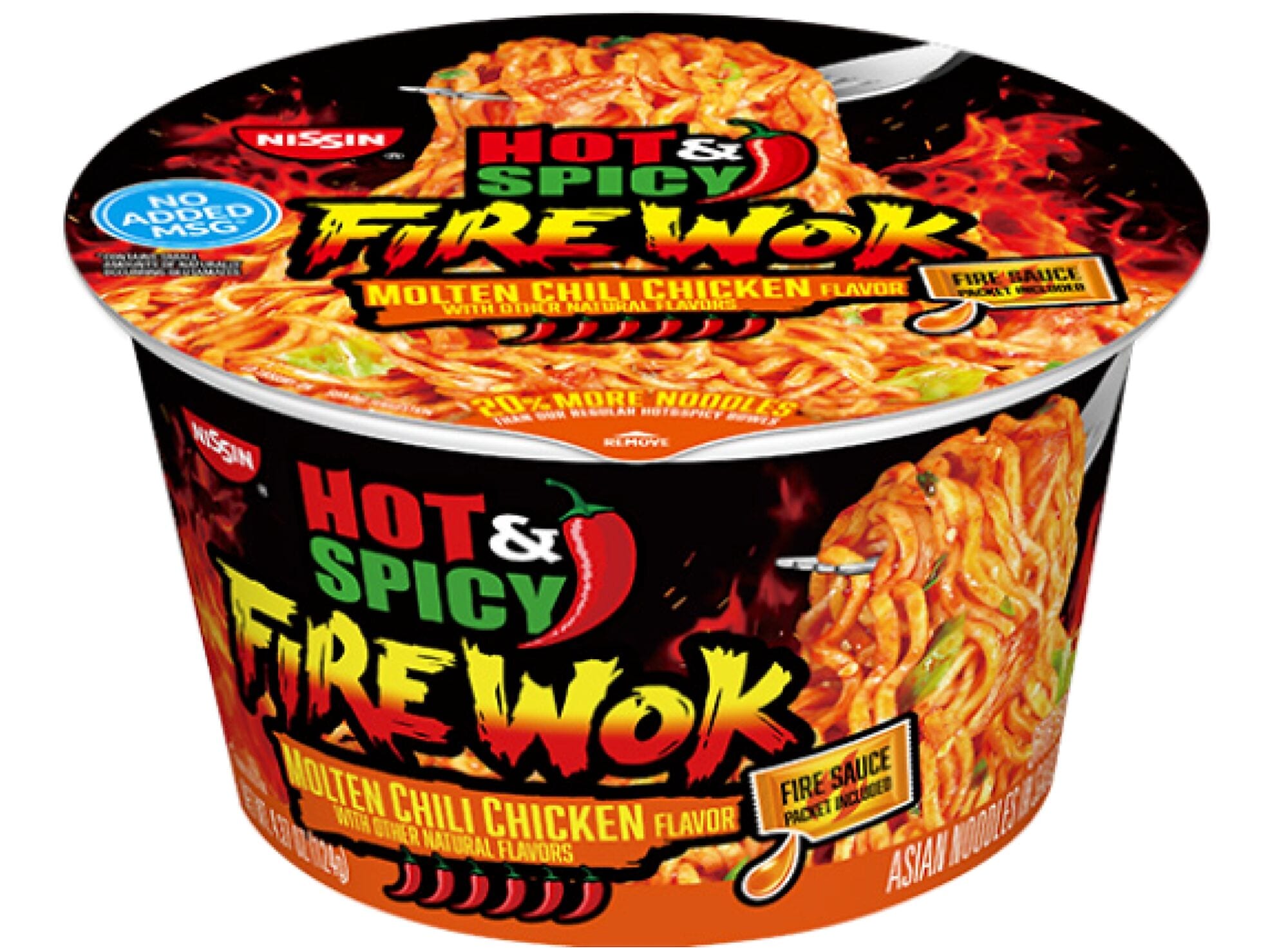 Hot & Spicy Fire Wok Molten Chili Chicken, 4.37 oz., 6/Carton