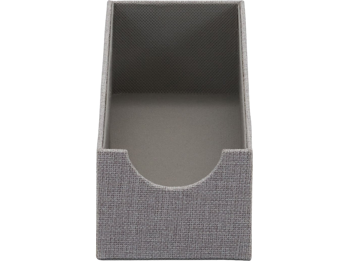 Household Essentials 1-Compartment Cardboard/Poly Linen/Nonwoven PP Drawer Organizer, Gray