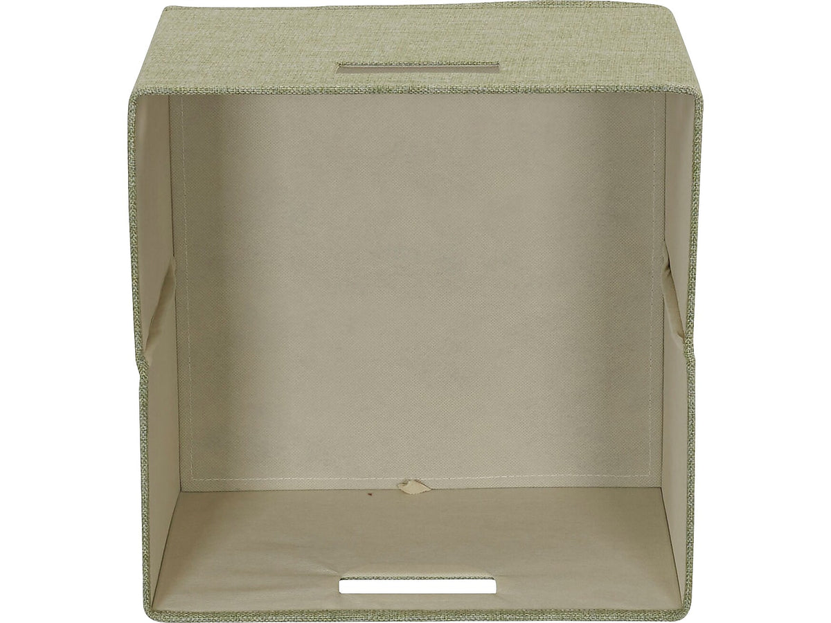 Household Essentials 10" x 13" Cube Storage, Celery, 2/Set