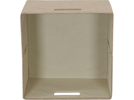 Household Essentials 10" x 13" Cube Storage, Latte, 2/Set