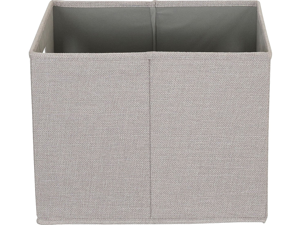 Household Essentials 10" x 13" Cube Storage, Silver, 2/Set