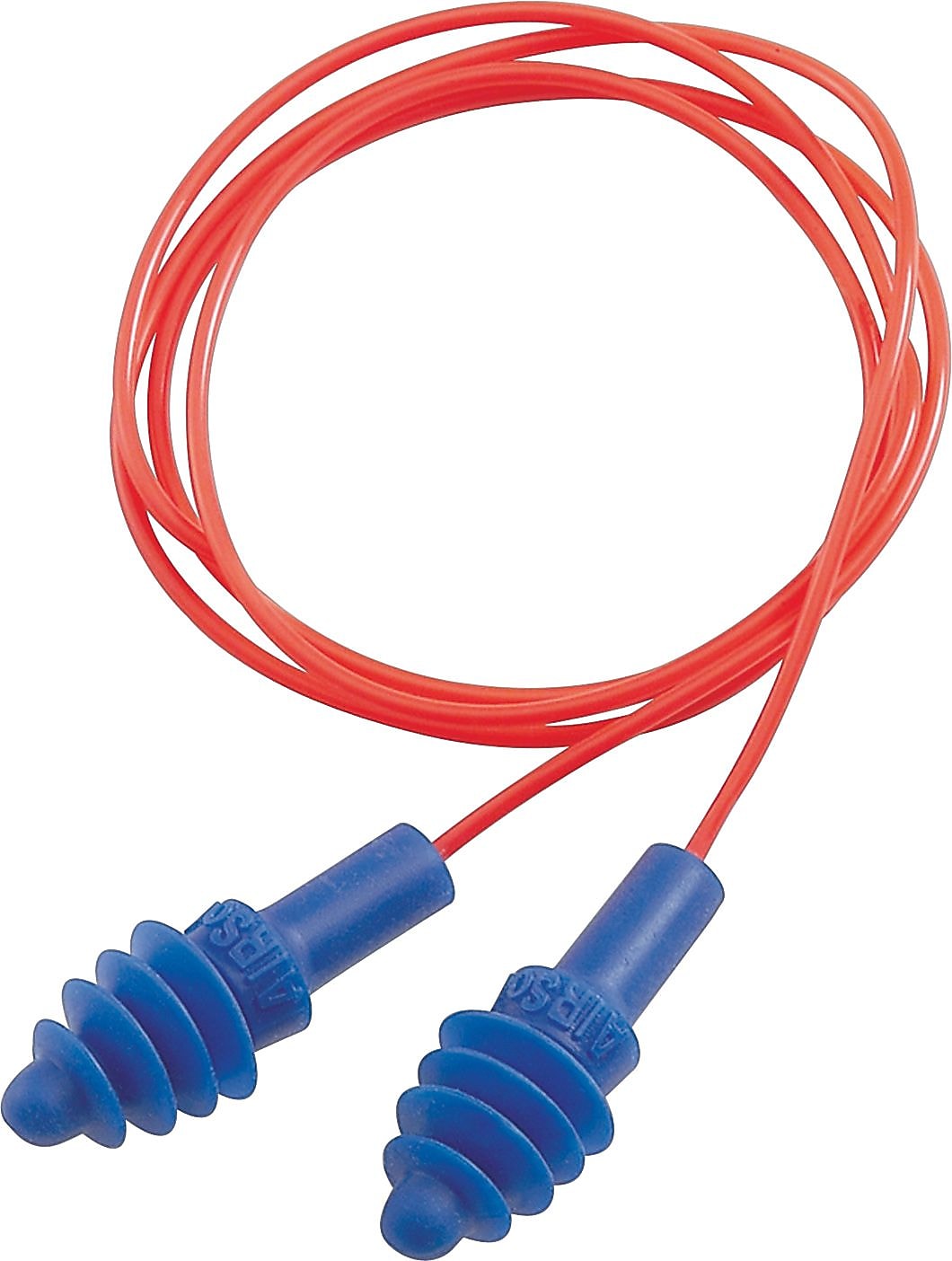 Howard Leight® AirSoft® Red Poly Cord Reusable Earplugs, Blue, 27 dB, 50/BX