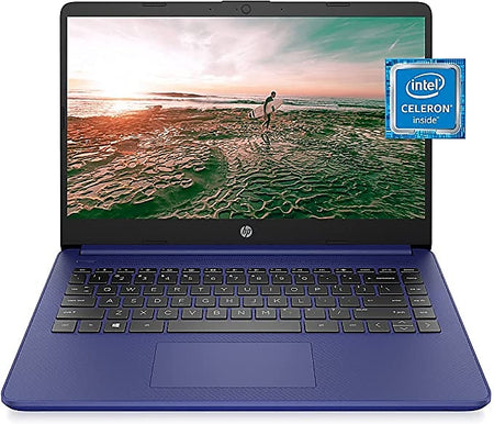 HP 14-dq0010nr 14" Laptop, Intel Celeron, 4GB Memory, 64 GB eMMC, Windows 10