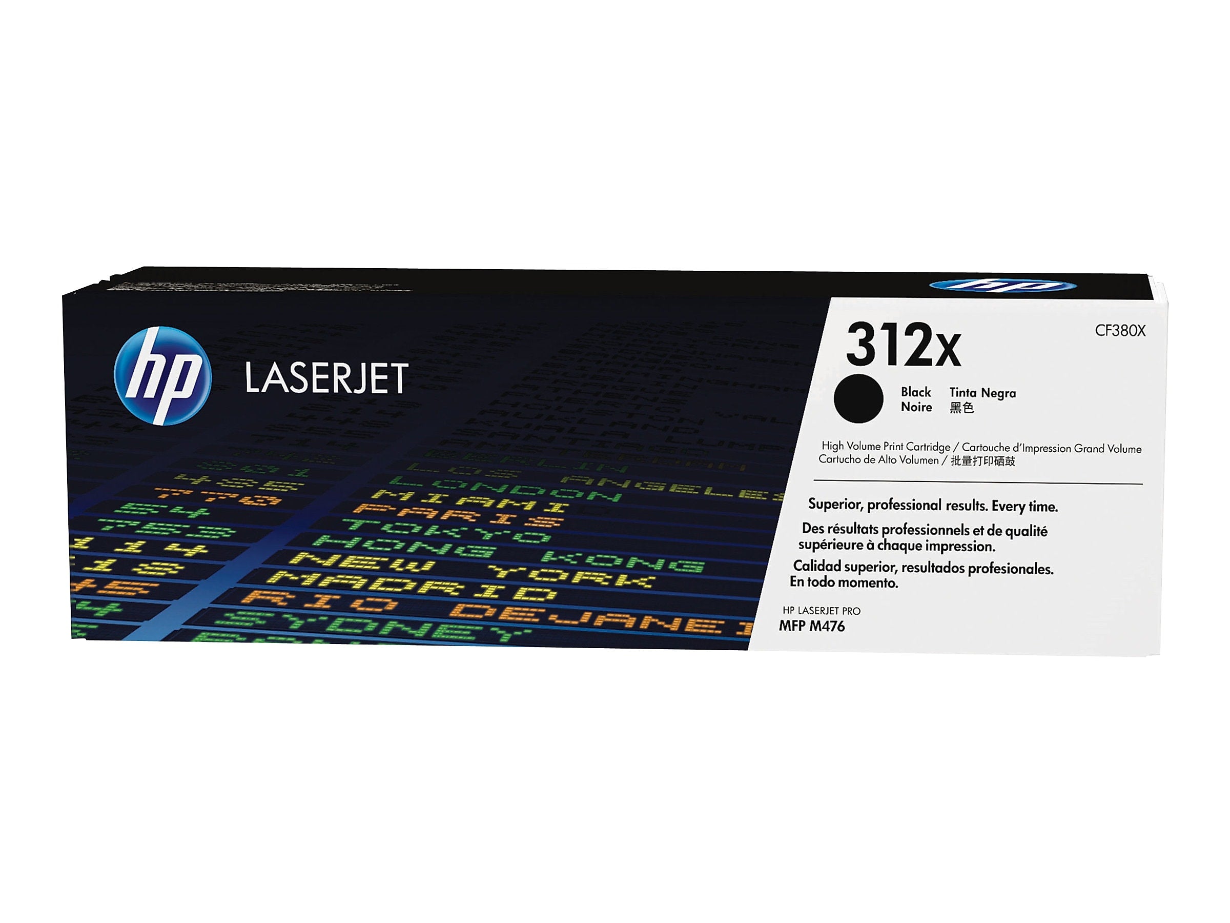 HP 312 Black High Yield Toner Cartridge, Prints Up to 4,400 Pages