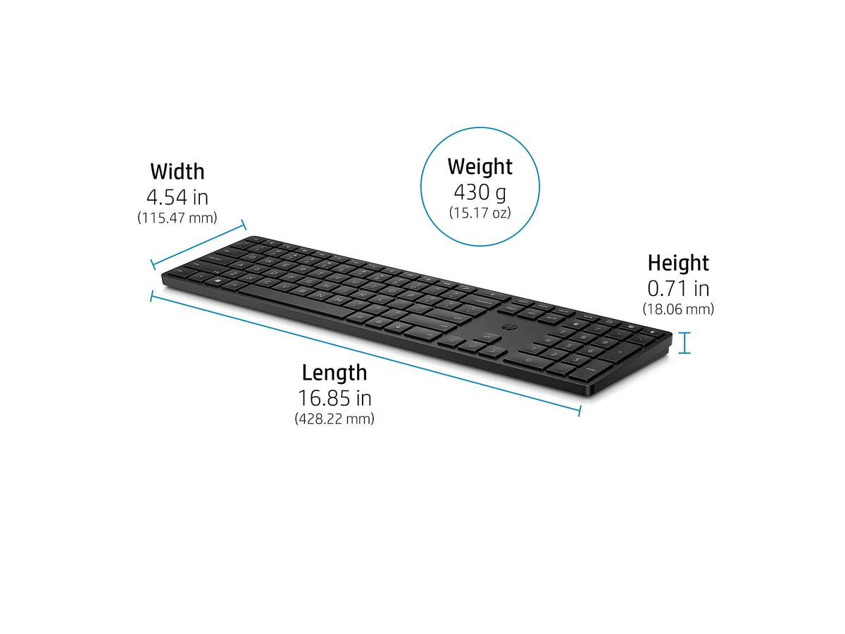 HP 450 Programmable Wireless Keyboard, Black