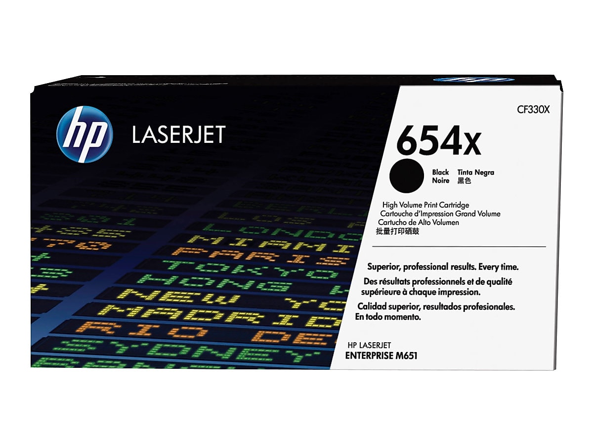 HP 654X Black High Yield Toner Cartridge