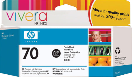 HP 70 Photo Black Standard Yield Ink Cartridge