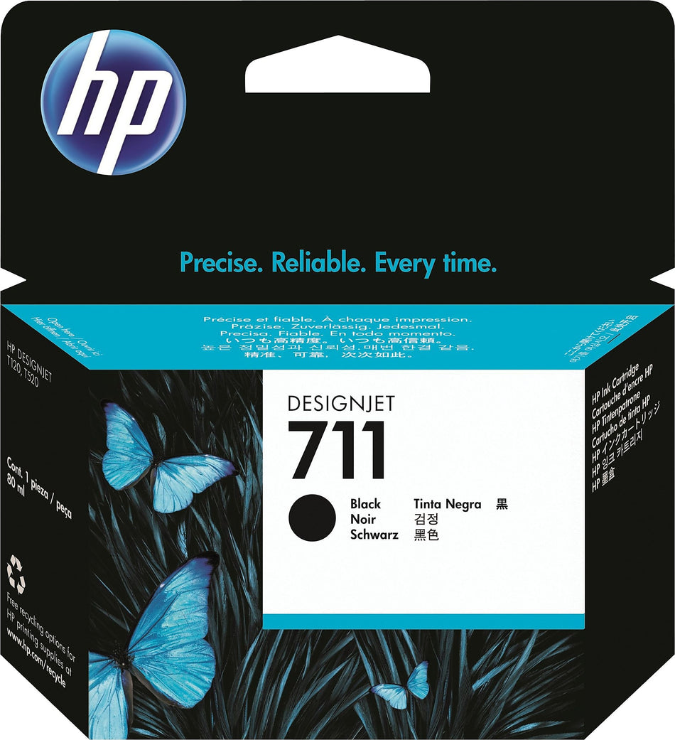 HP 711 Black High Yield Ink Cartridge