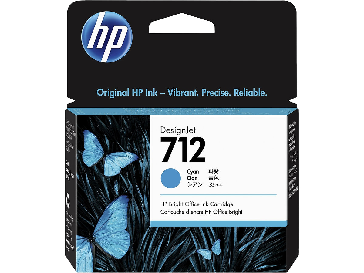 HP 712 Cyan Standard Yield Ink Cartridge