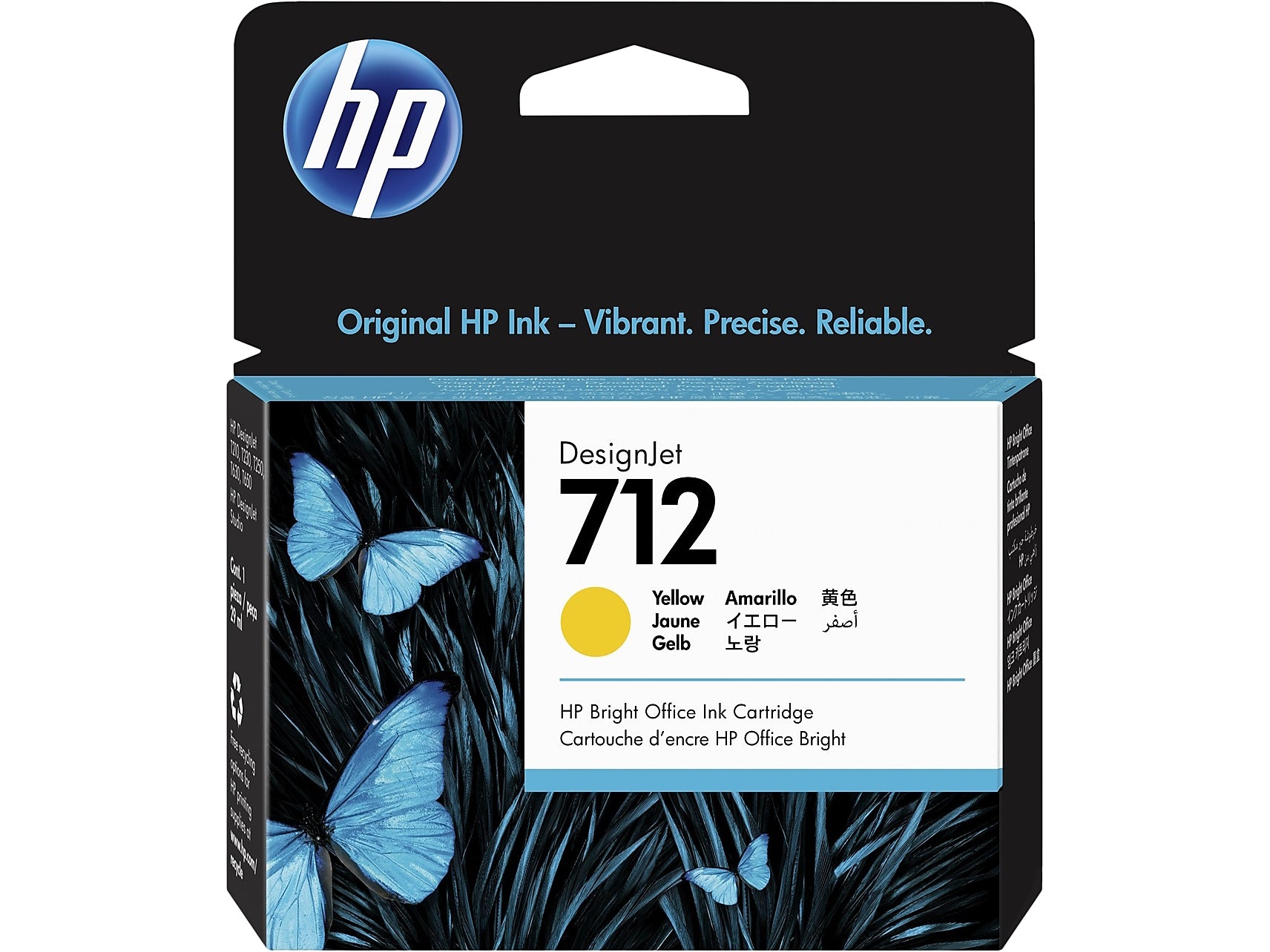 HP 712 Yellow Standard Yield Ink Cartridge