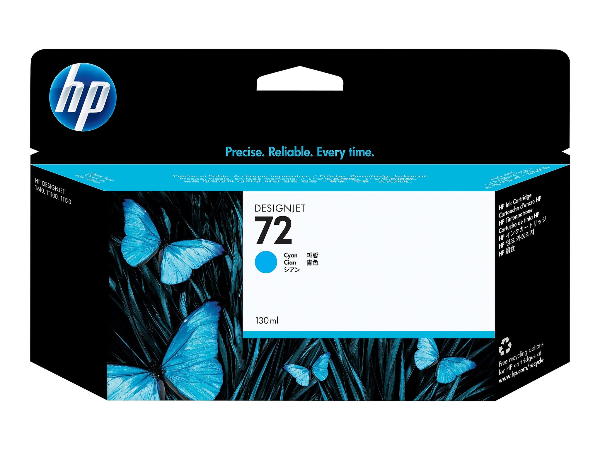 HP 72 Cyan Standard Yield Ink Cartridge