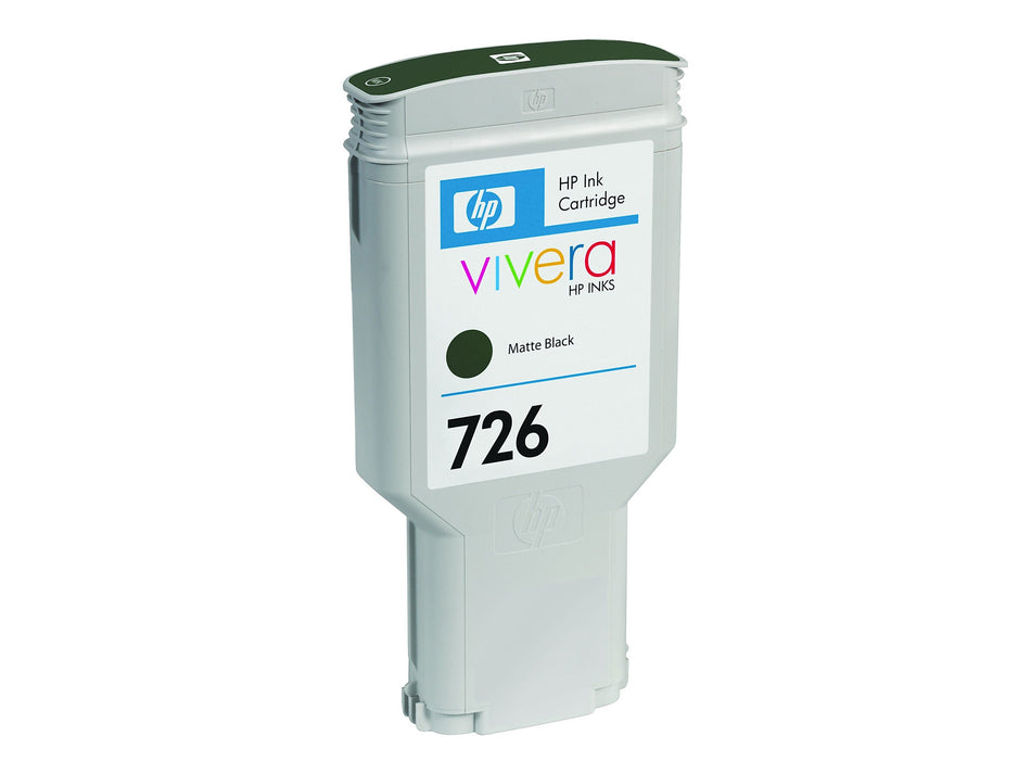 HP 726 Black Matte Standard Yield Ink Cartridge