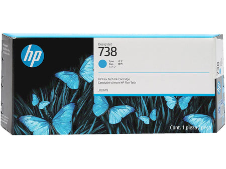 HP 738 Cyan Standard Yield Ink Cartridge