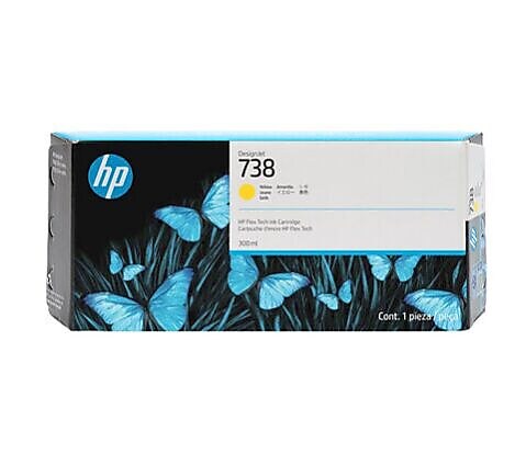 HP 738 Yellow DesignJet Ink Cartridge