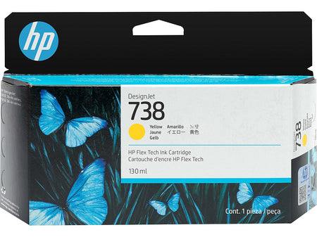 HP 738 Yellow Standard Yield Ink Cartridge