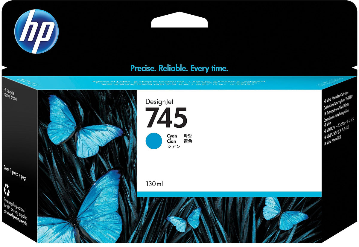 HP 745 Cyan Standard Yield Ink Cartridge