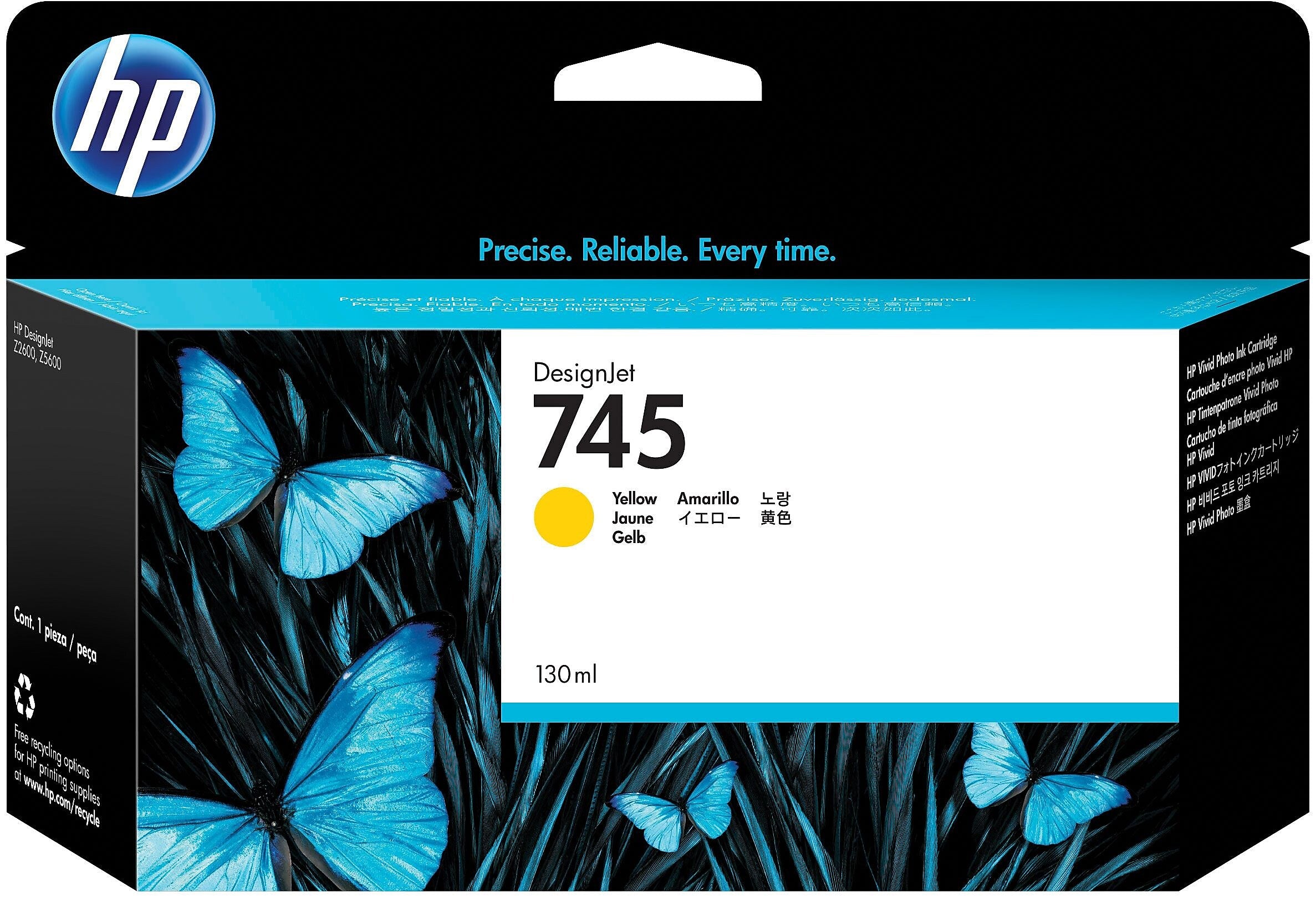 HP 745 Yellow Standard Yield Ink Cartridge