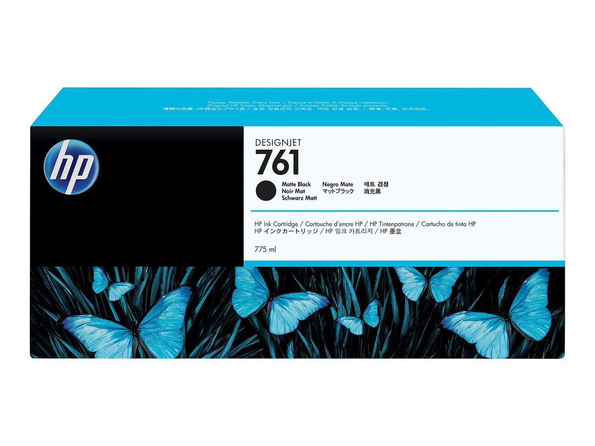 HP 761 Black Matte High-Yield Ink Cartridge