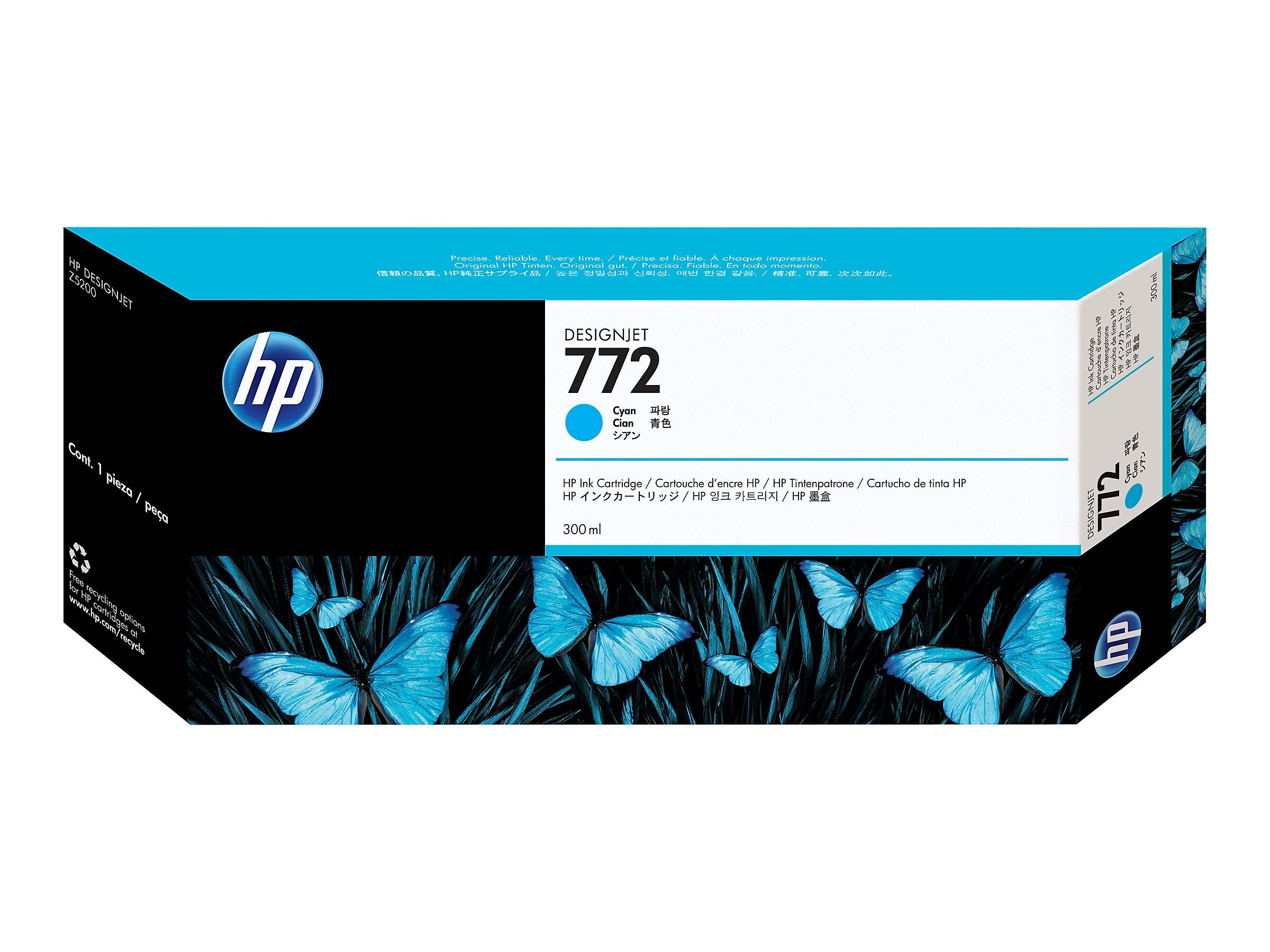 HP 772 Cyan Standard Yield Ink Cartridge