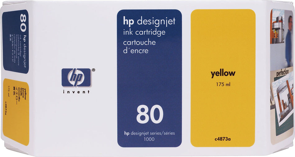 HP 80 Yellow Standard Yield Ink Cartridge