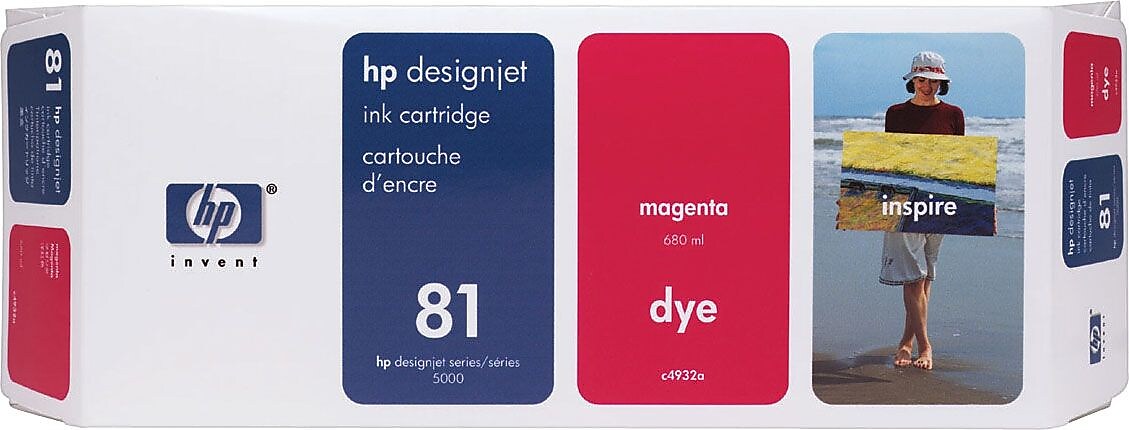 HP 81 Magenta Standard Yield Ink Cartridge