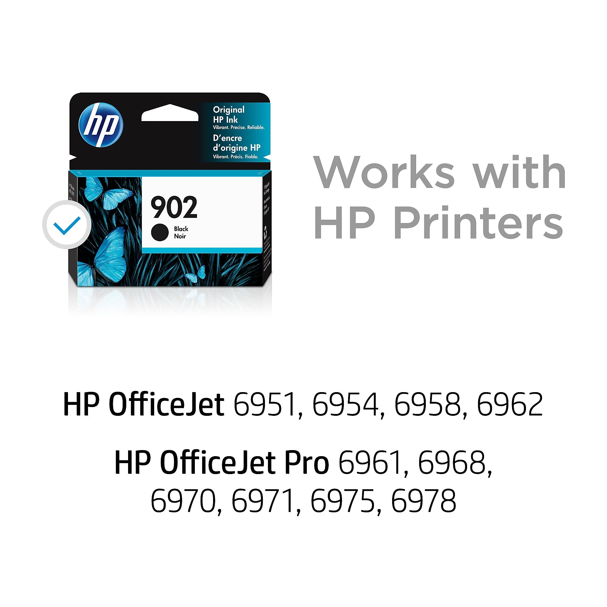 HP 902 Black Standard Yield Ink Cartridge , print up to 300 pages