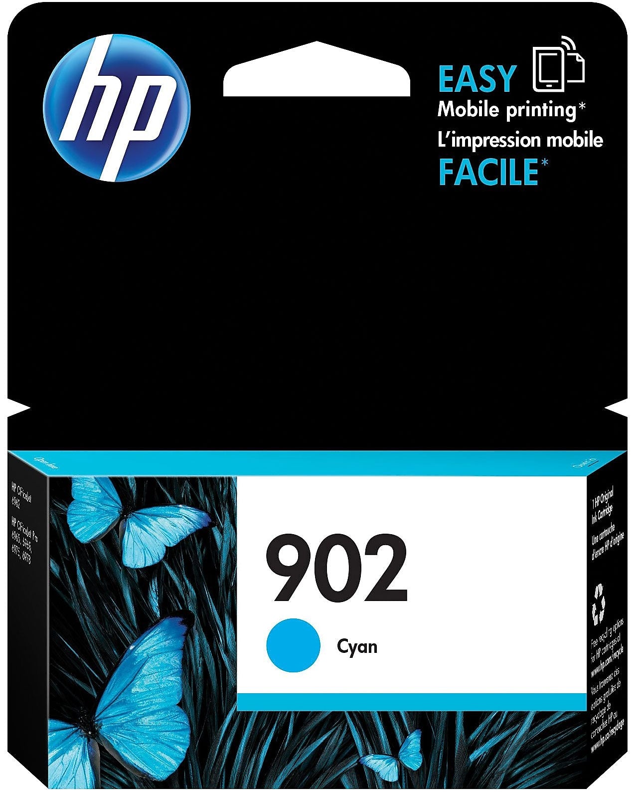 HP 902 Cyan Standard Yield Ink Cartridge , print up to 315 pages