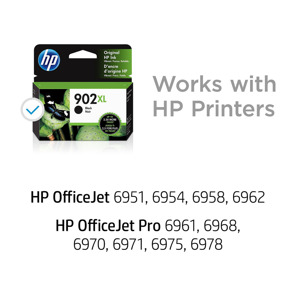 HP 902XL Black High Yield Ink Cartridge , print up to 750 pages