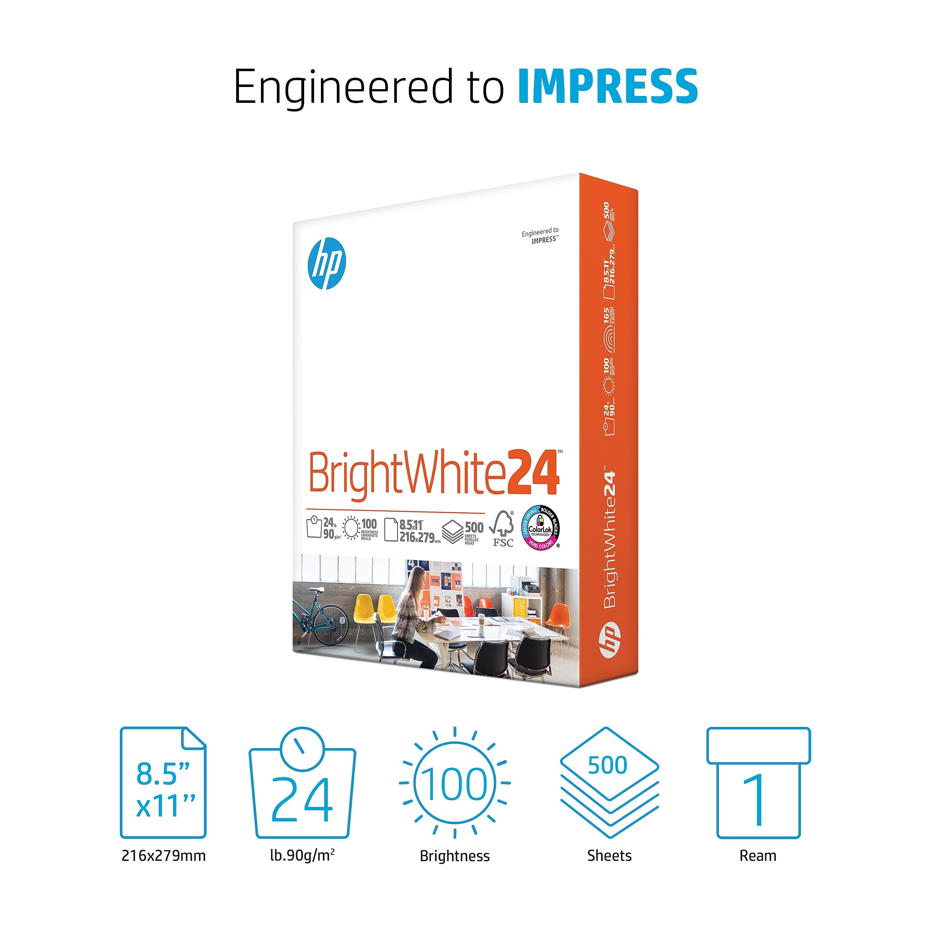 HP BrightWhite24 8.5