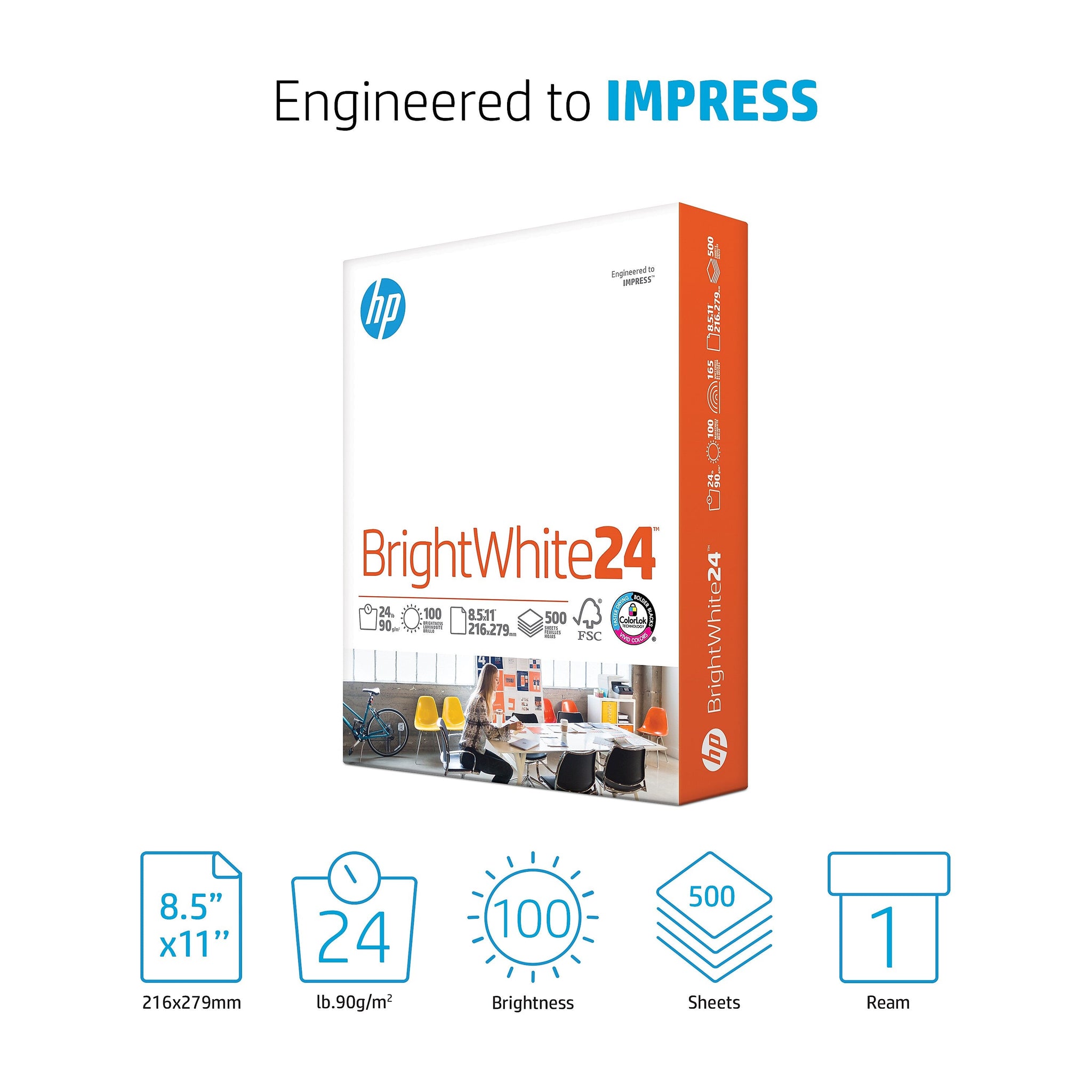HP BrightWhite24 8.5